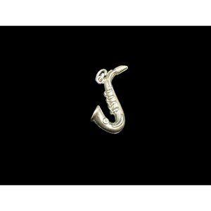 VINTAGE STERLING SILVER SAXAPHONE MUSICAL INSTRUMENT CHARM PENDANT 925